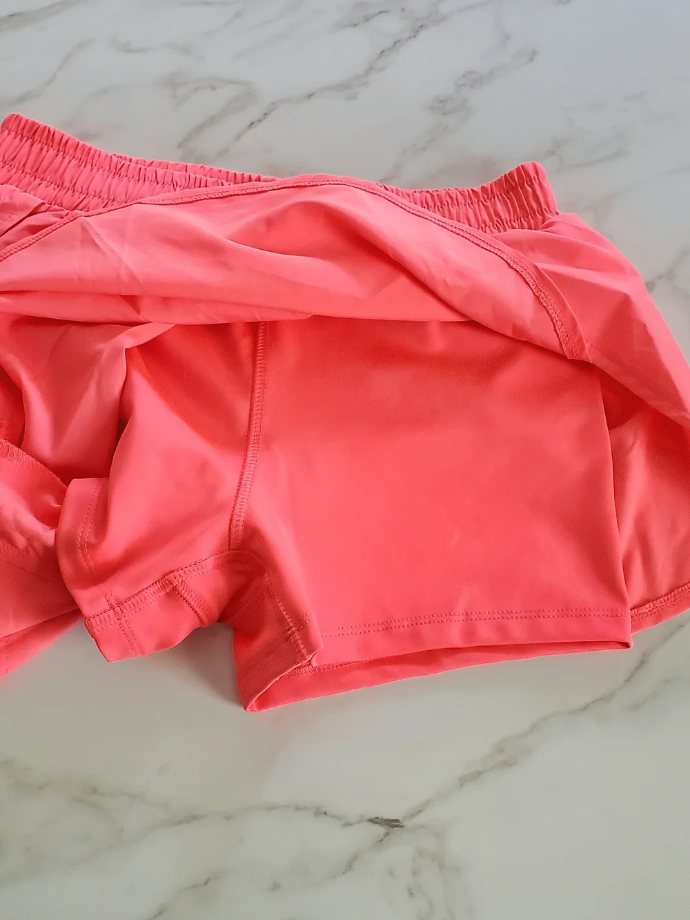 Gap Kids Girl's Quick-Dry Butterfly-Hem Run Shorts Sz. XL (12) Pink EUC
